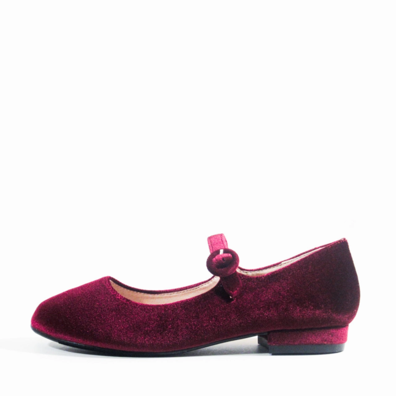 Flexible Outsole Shoes Alice Velvet Mary Jane Flats