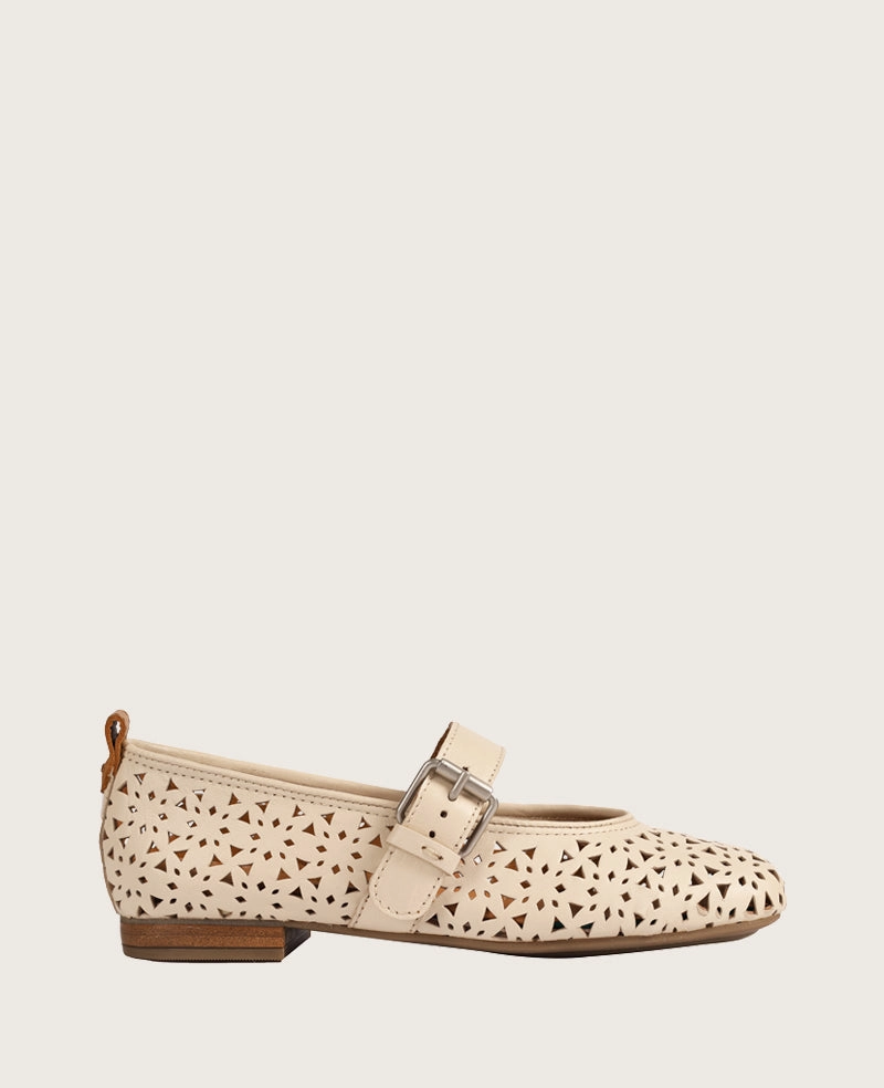Flexible Fit GENTLE SOULS - Karla Perforated Leather Mary Jane Flat