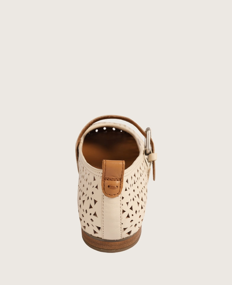 Durable Style GENTLE SOULS - Karla Perforated Leather Mary Jane Flat