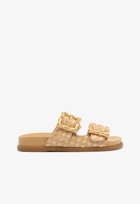 Enola Beige Sporty Sandal Simple Style
