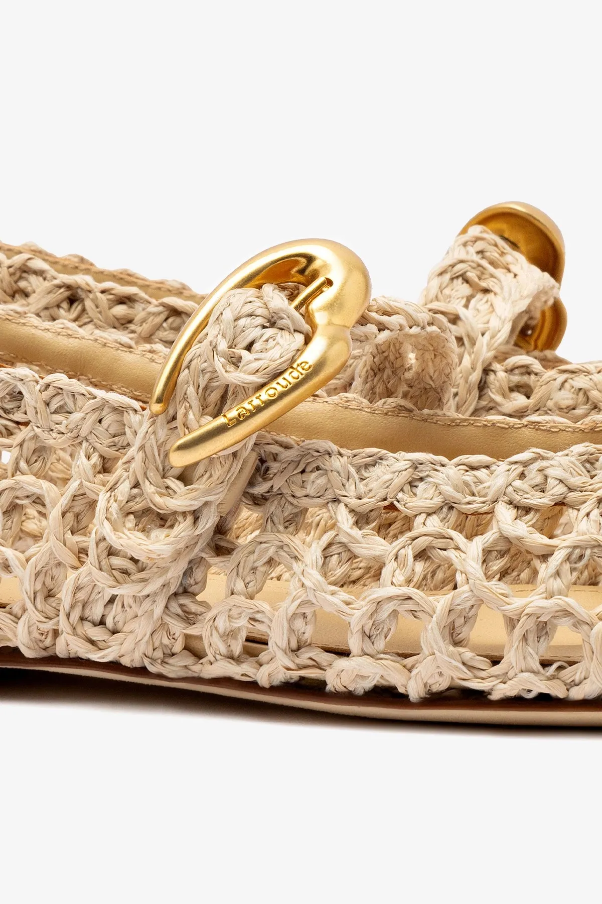 Easy Slip-On Verona Macrame In Beige Embroidered Raffia