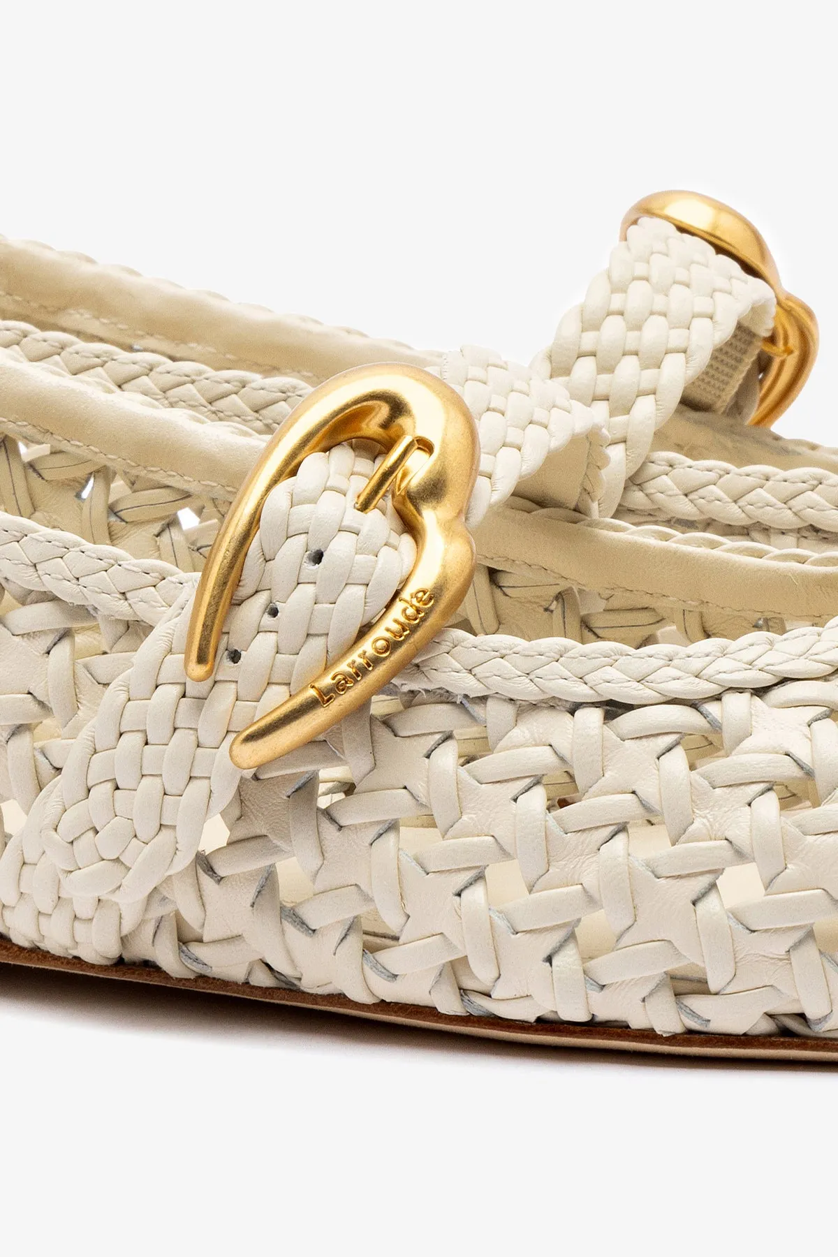 Easy Wear Verona New Macrame In Ivory Leather