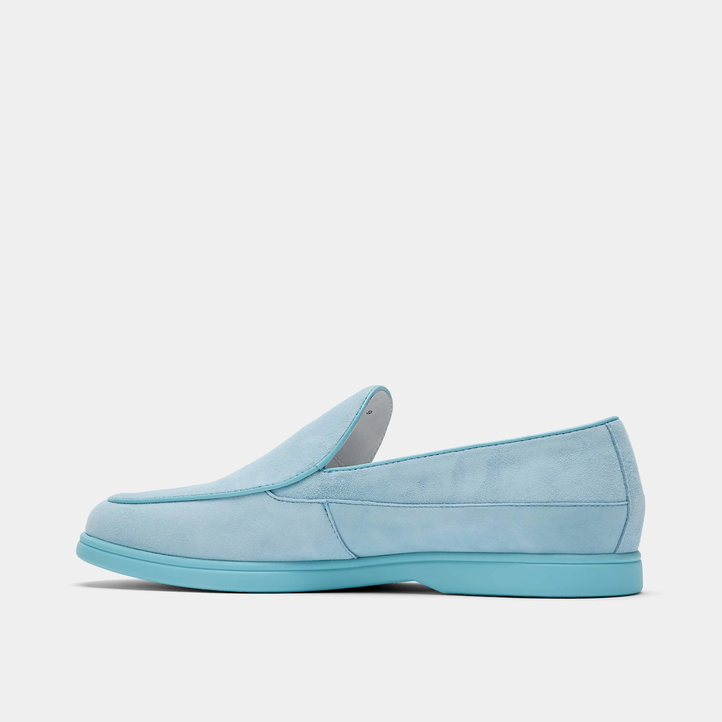 Easy Fit Alessandro Blue Suede Venetian Loafers
