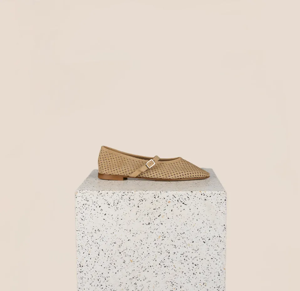 Effortless Comfort Cori - Perforated Sand Suede