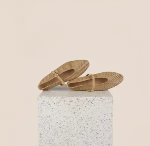 Sleek Design Cori - Perforated Sand Suede
