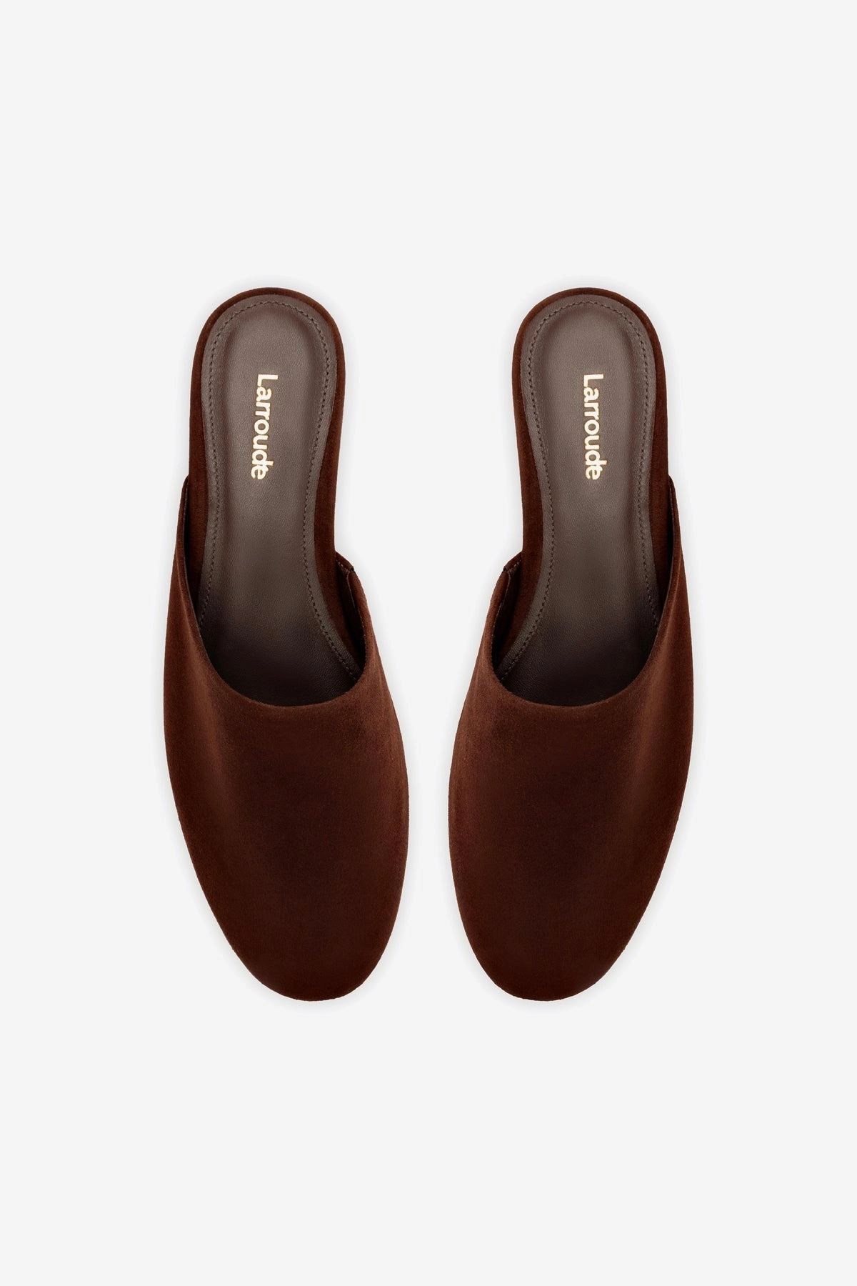 Effortless Comfort Venice Flat Mule and Pouch Kit In Brown Suede