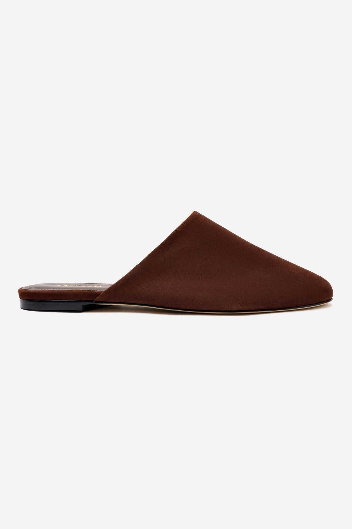 Effortless Comfort Venice Flat Mule and Pouch Kit In Brown Suede