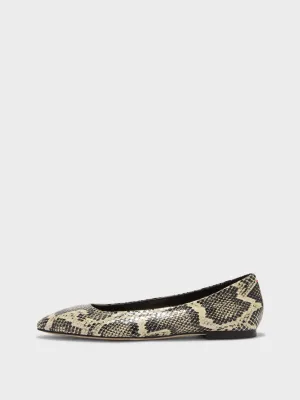 Ergonomic Shoe Shape Ellie Almond-Toe Flats