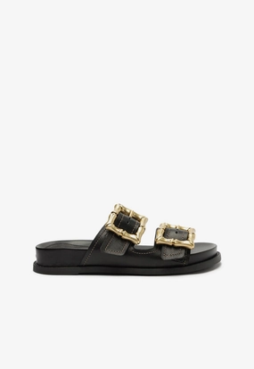 Casual Elegant Style Enola Black Sporty Sandal