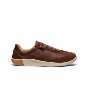 Flexible Comfort Shoes. Men's KNX T-Toe Sneaker  |  Dark Earth/Plaza Taupe
