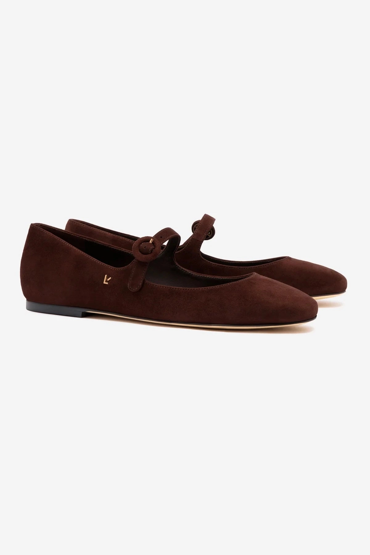 Fashion Staple Blair Ballet Flat In Brown Suede