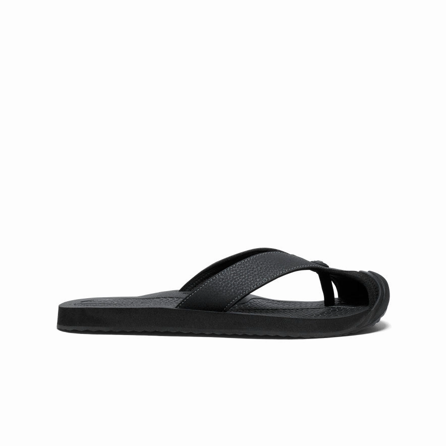 Functional Shoes Timeless Footwear Men's Barbados Flip-Flop  |  Black/Steel Grey
