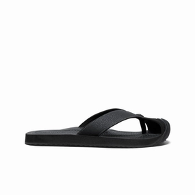 Functional Shoes Timeless Footwear Men's Barbados Flip-Flop  |  Black/Steel Grey
