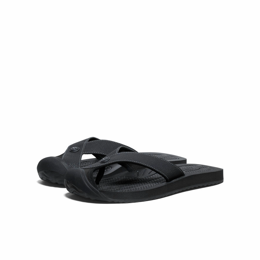 Fast Ease Men's Barbados Flip-Flop  |  Black/Steel Grey