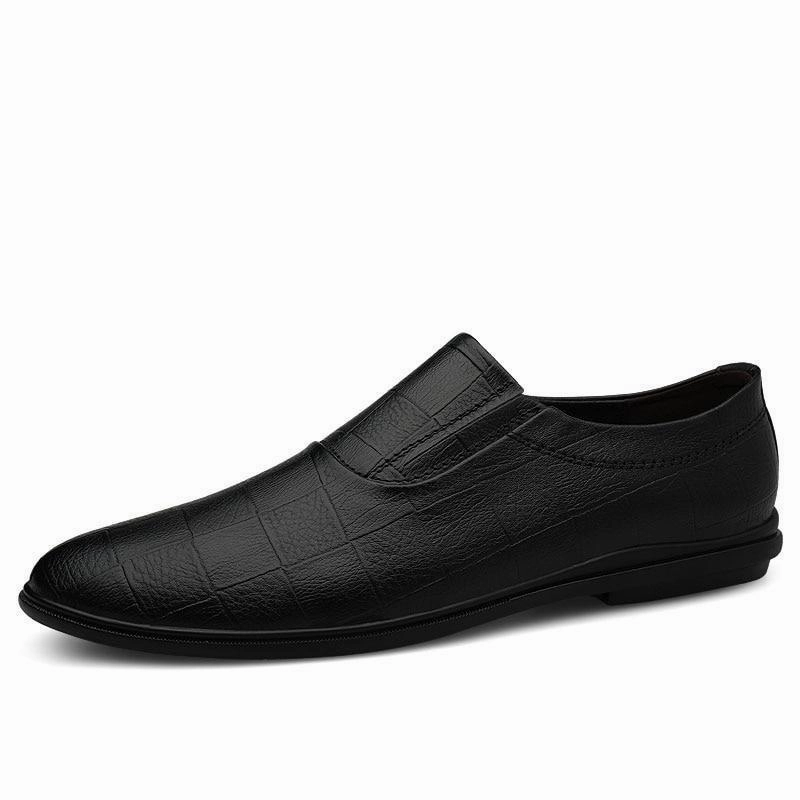 West Louis? Leather Slip Loafers Waterproof Option