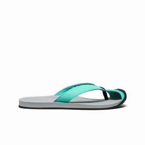 Versatile Upper Coastal Style Women's Barbados Flip-Flop  |  Pool Blue/Bright Aqua