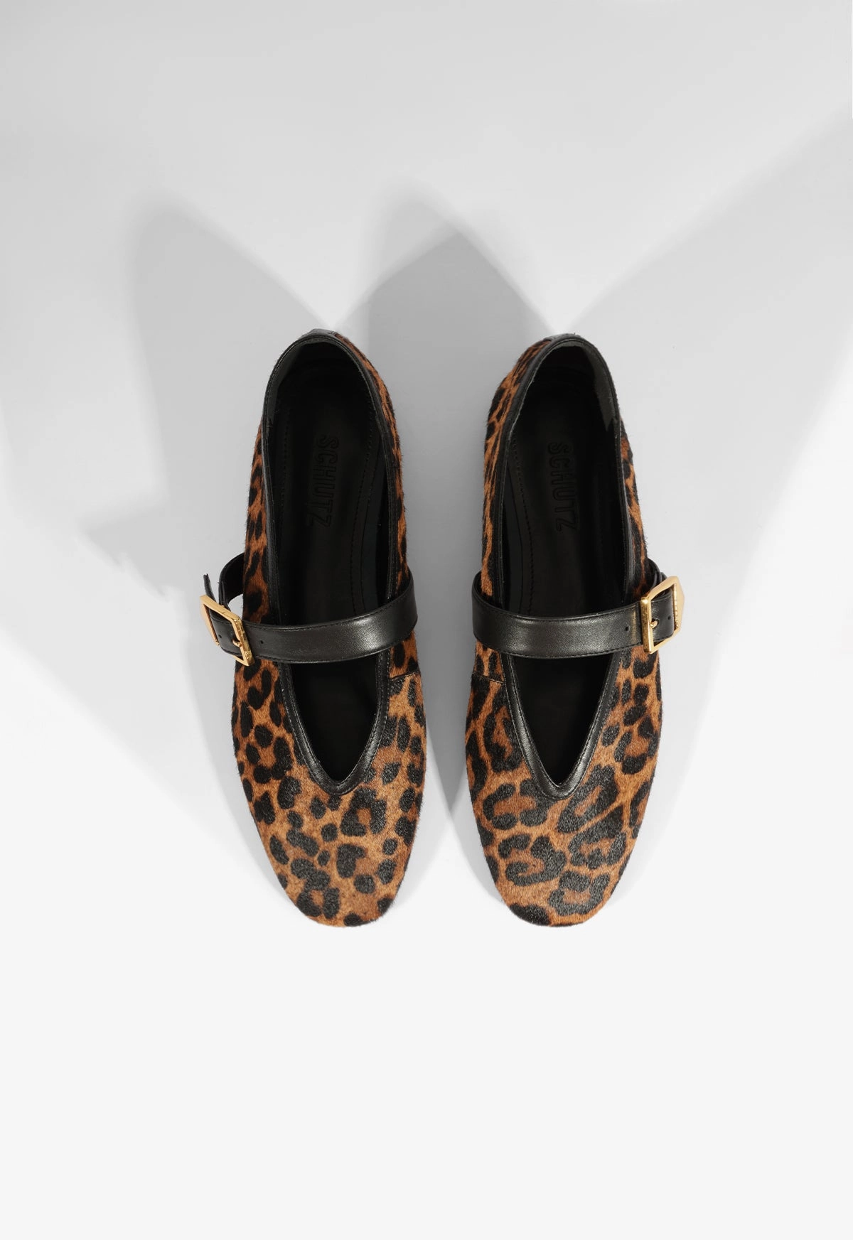 Flexible Support Courtney Buckle Hair Calf Flat