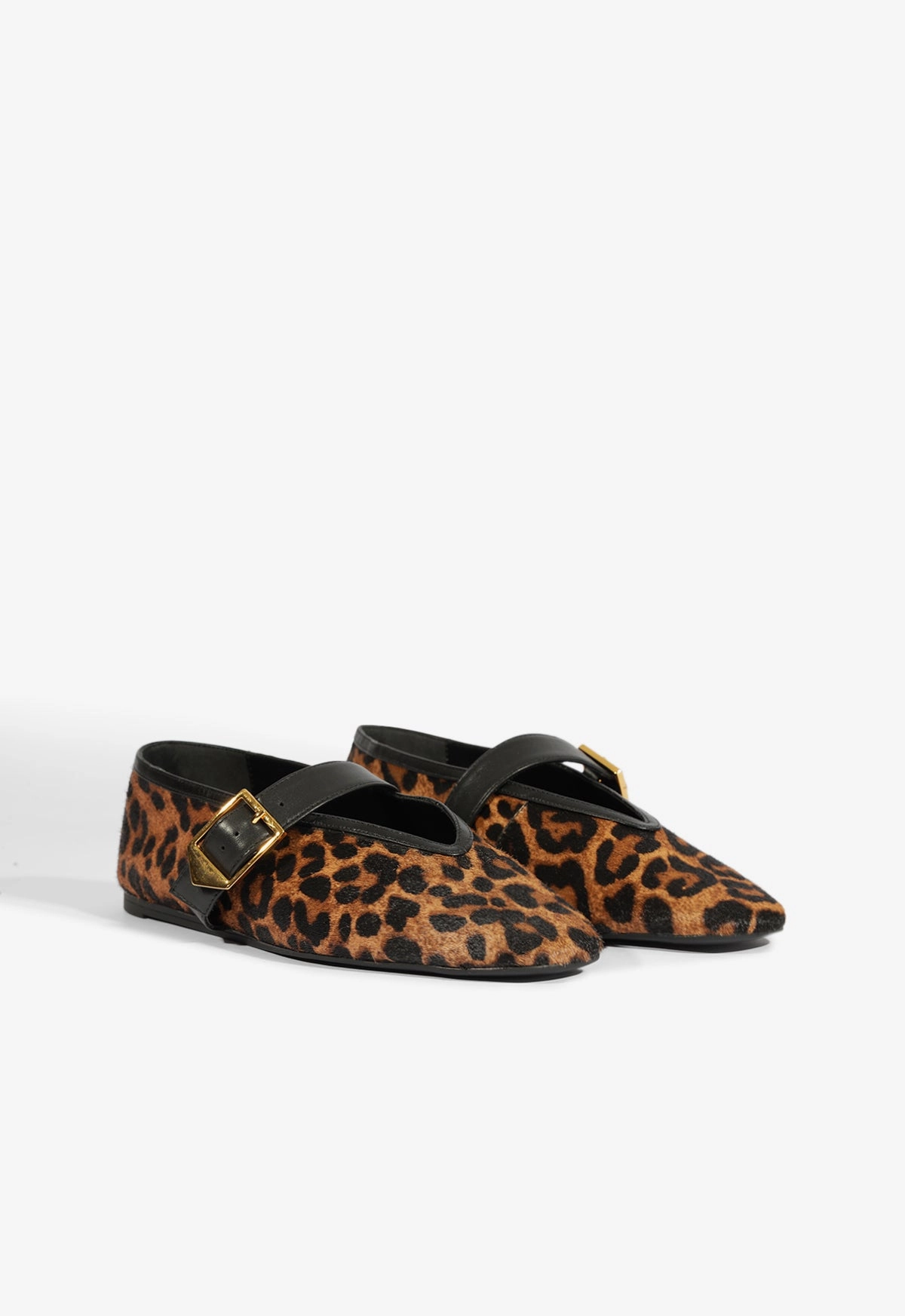 Flexible Support Courtney Buckle Hair Calf Flat