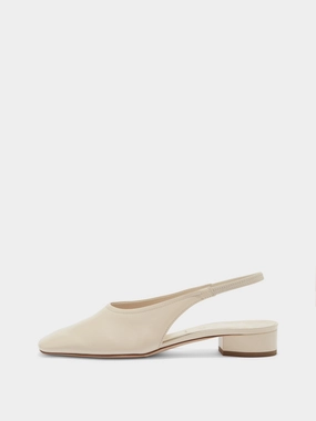 Dua Slingback Flats Supportive Footbed Design Sleek Finish