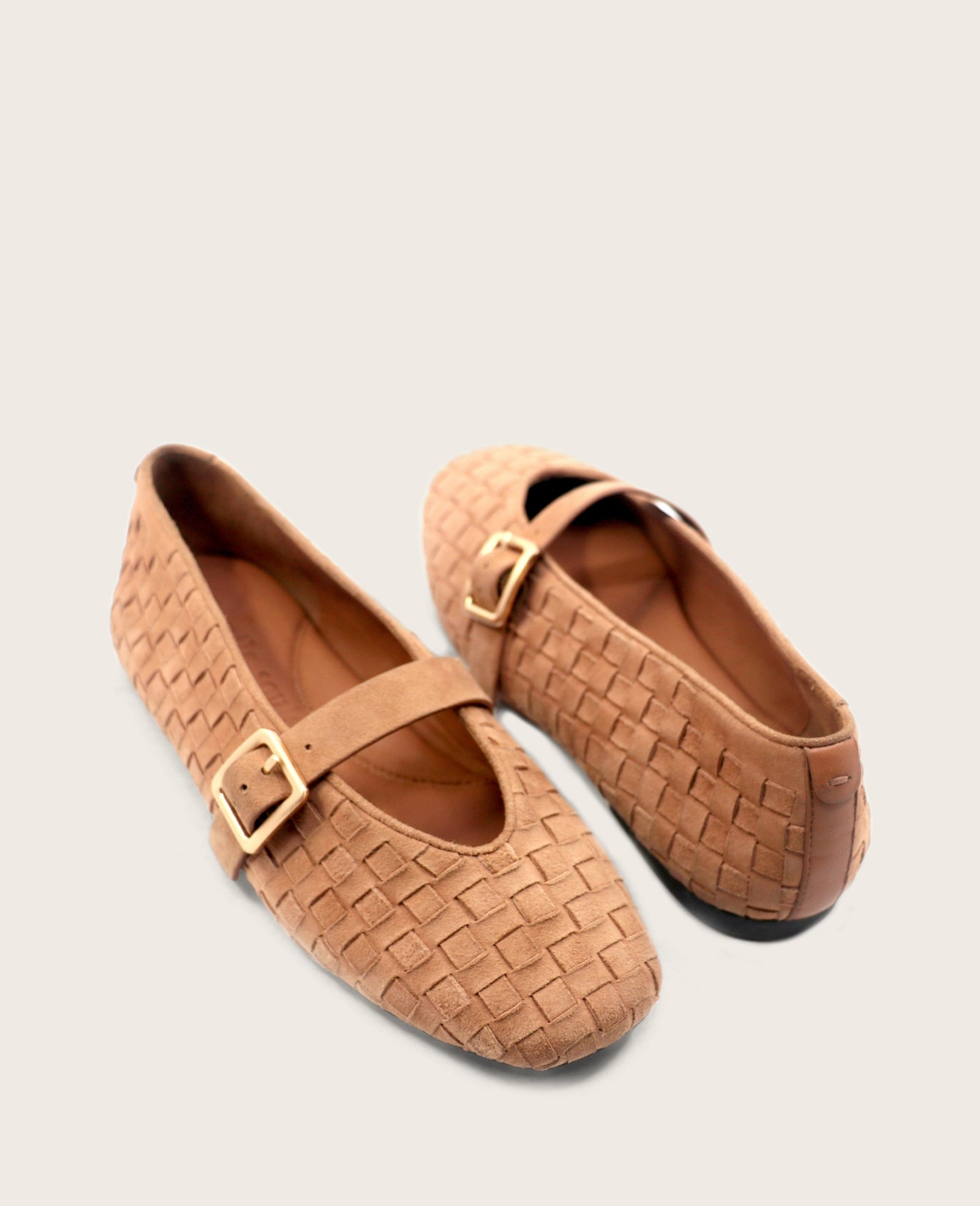 Flexible Walk GENTLE SOULS - Winifred Suede Woven Mary Jane Flat