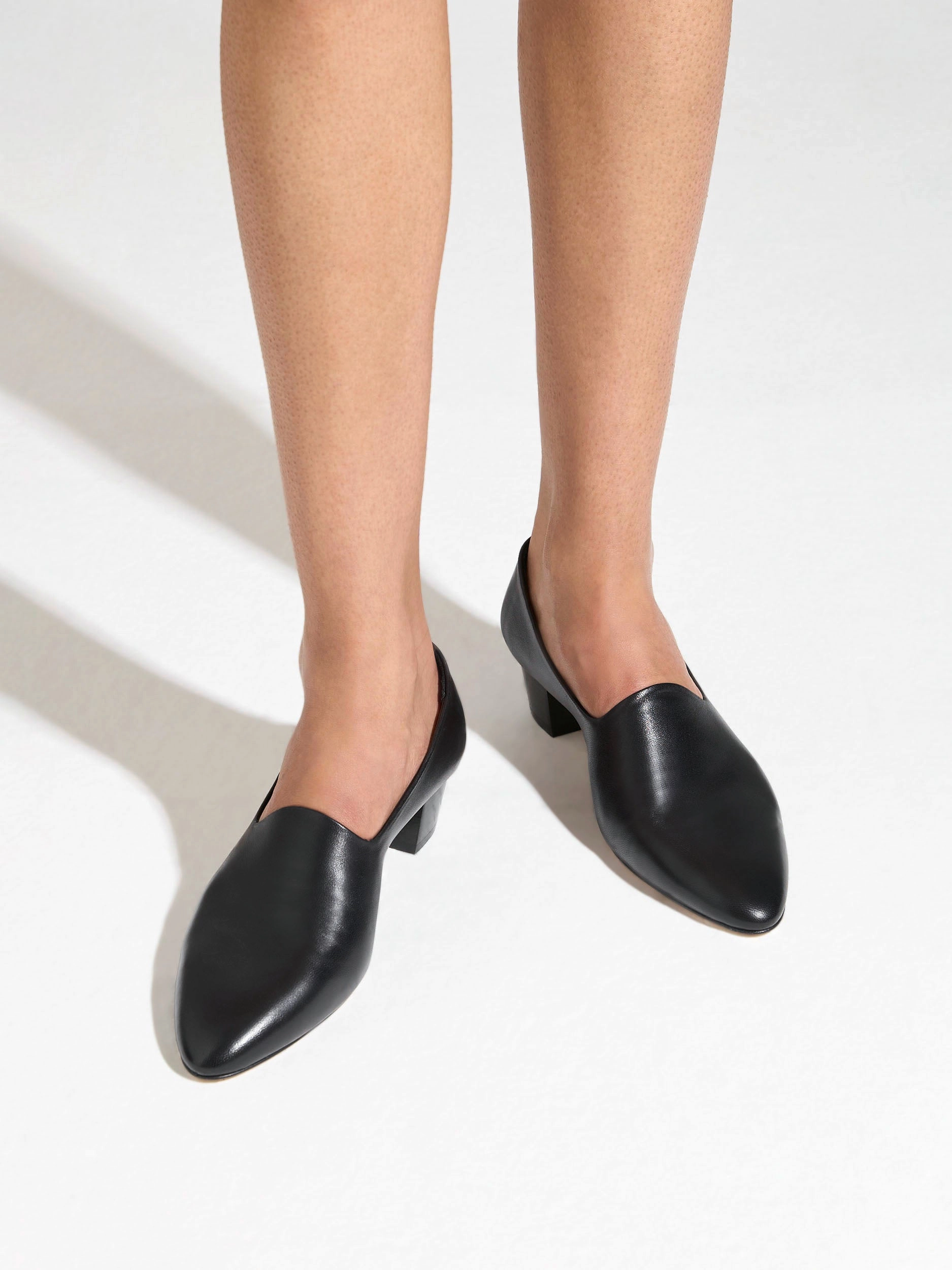 Gabby Almond-Toe Loafers Versatile use