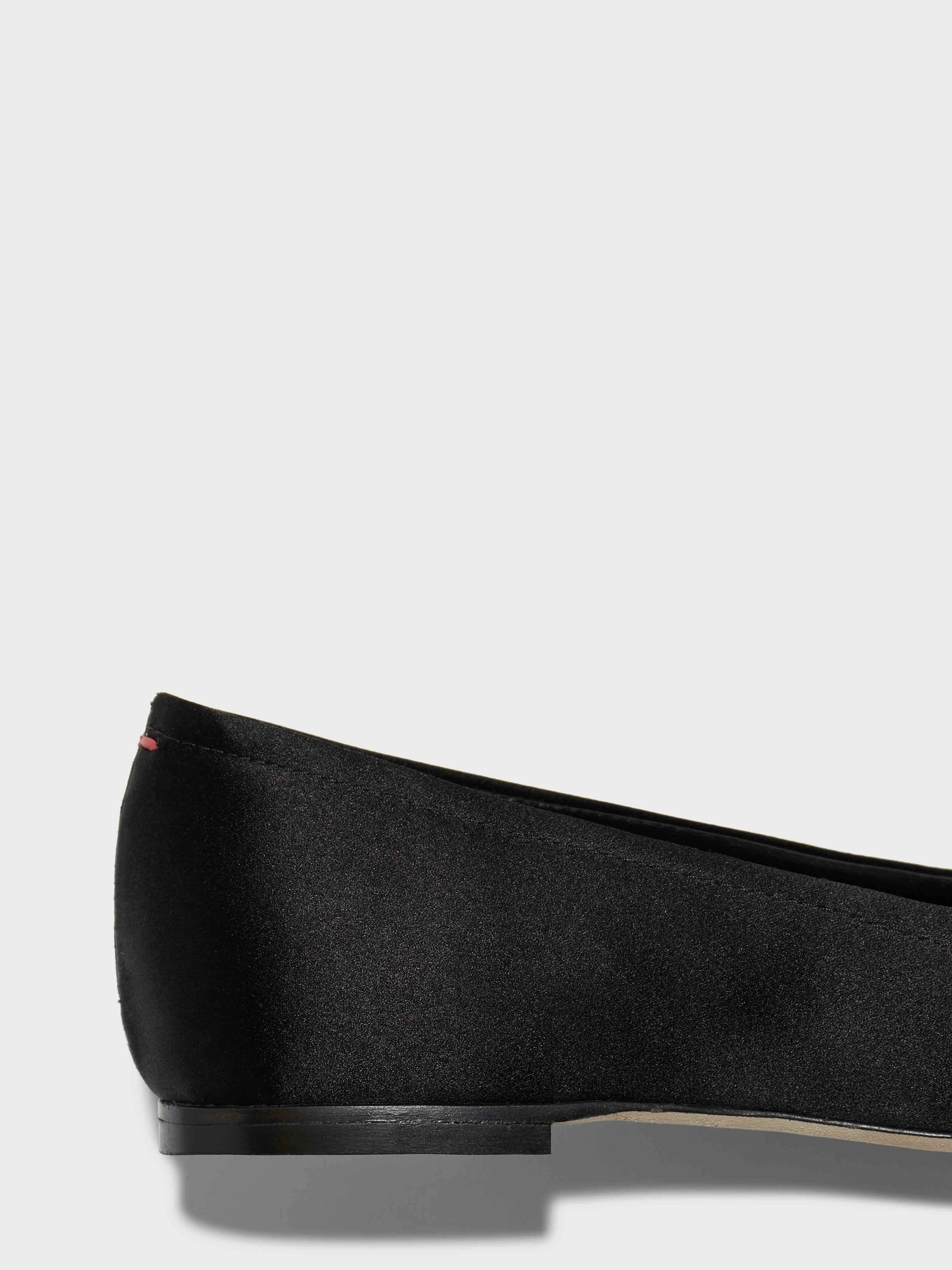 Gabriella Satin Ballet Flats Day-to-Night