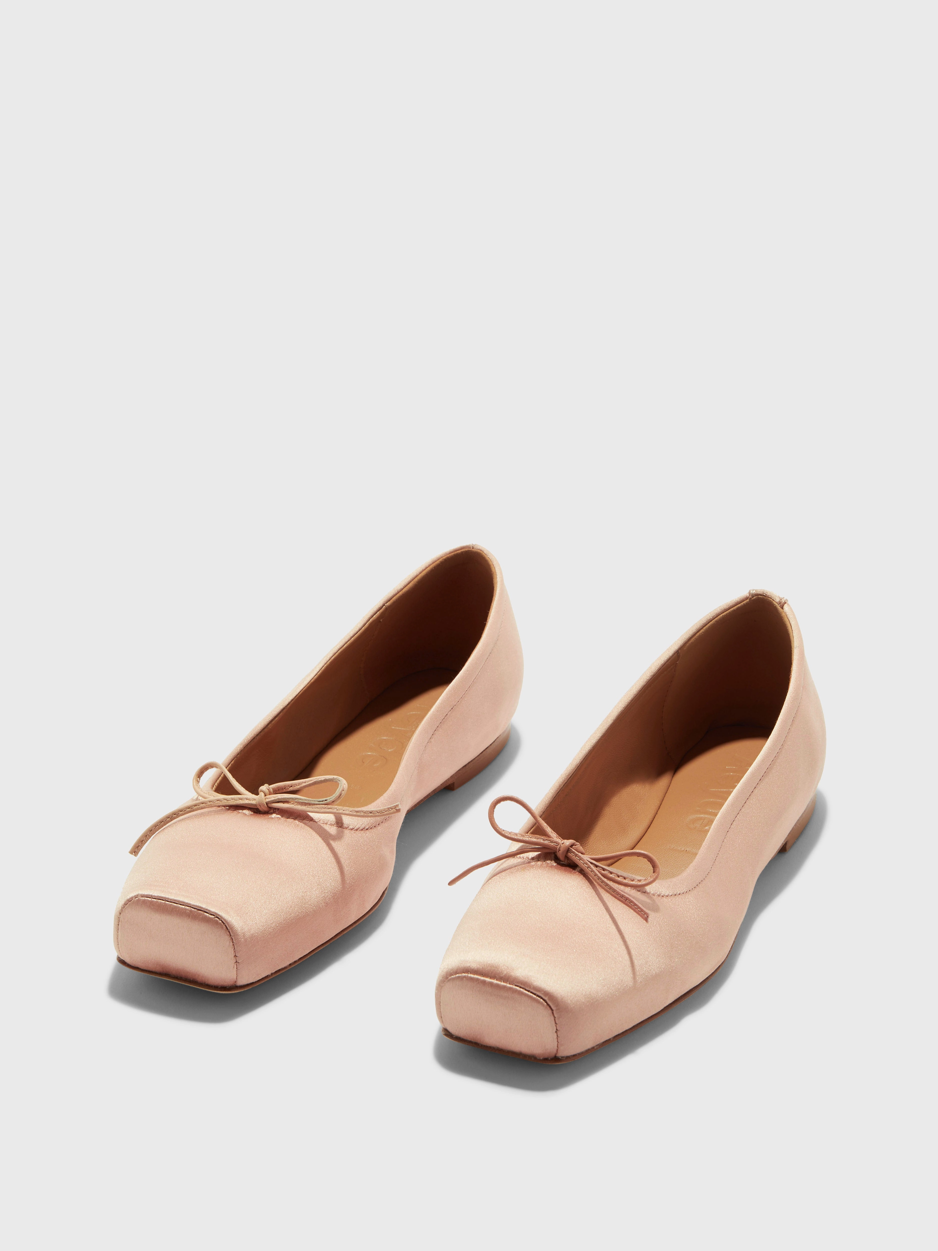 Gabriella Satin Ballet Flats Lightweight Sole