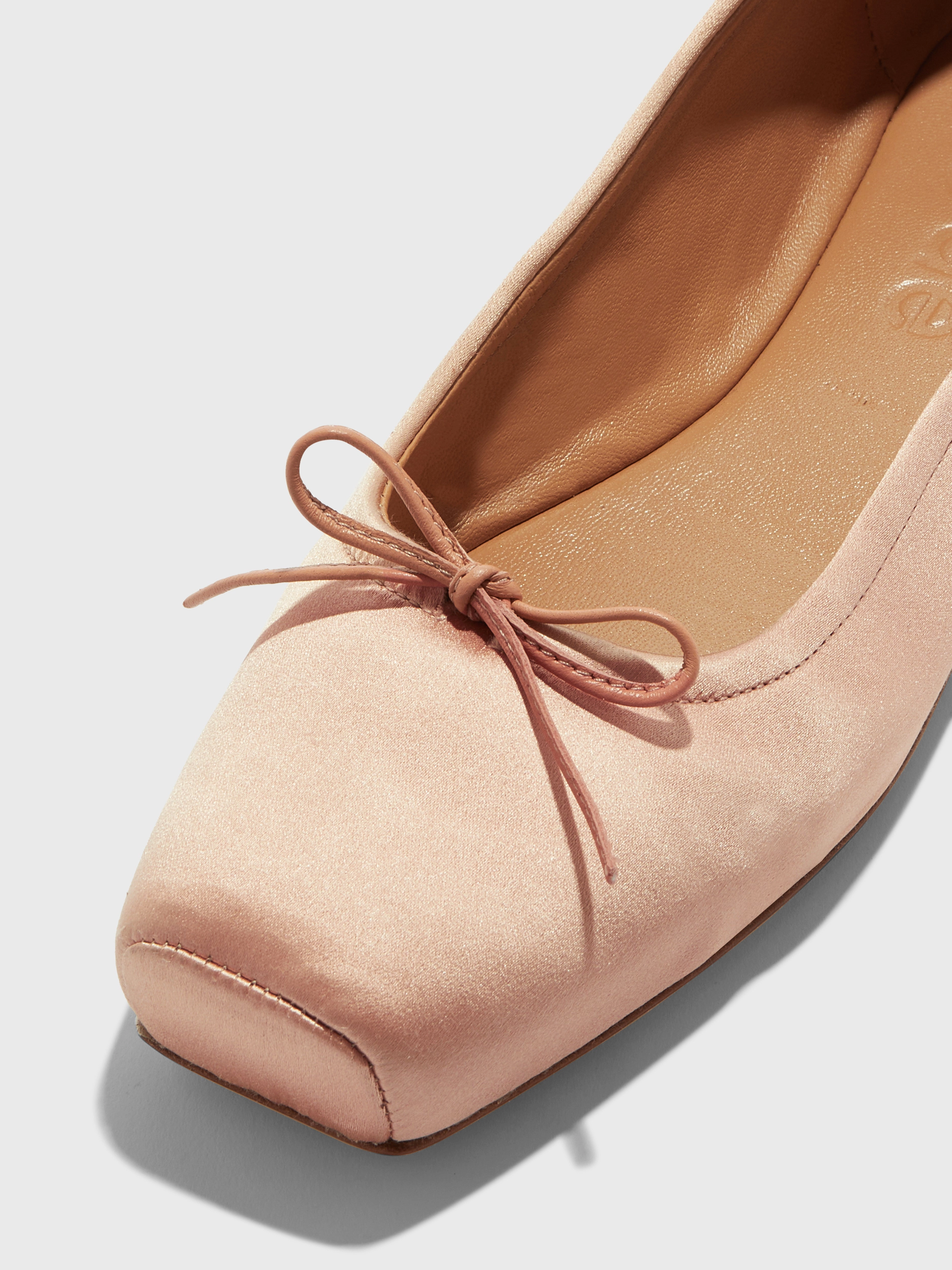 Gabriella Satin Ballet Flats Lightweight Sole