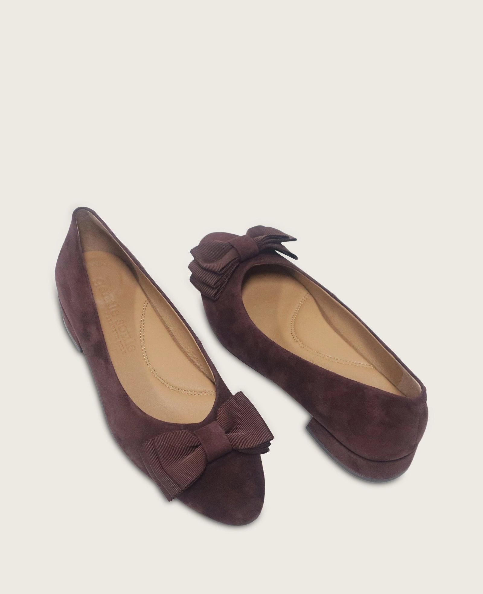GENTLE SOULS - Atlas Suede Bow Flat City Stride