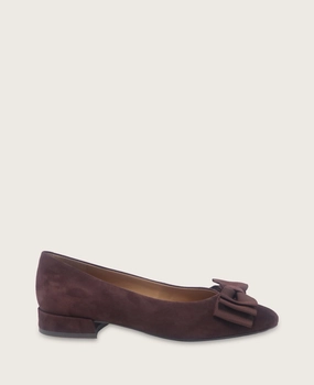 Sleek Finish Lightweight Construction GENTLE SOULS - Atlas Suede Bow Flat