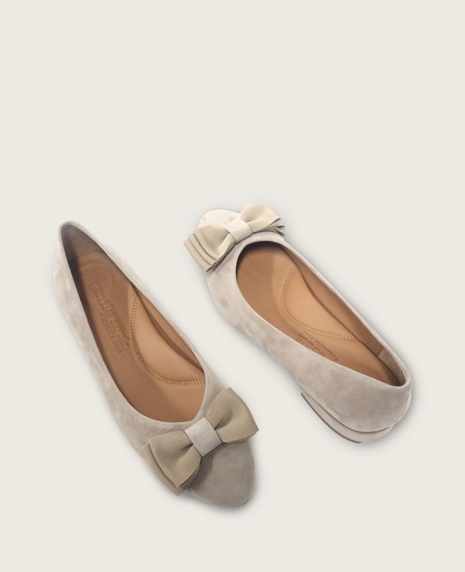 GENTLE SOULS - Atlas Suede Bow Flat Stylish Walk