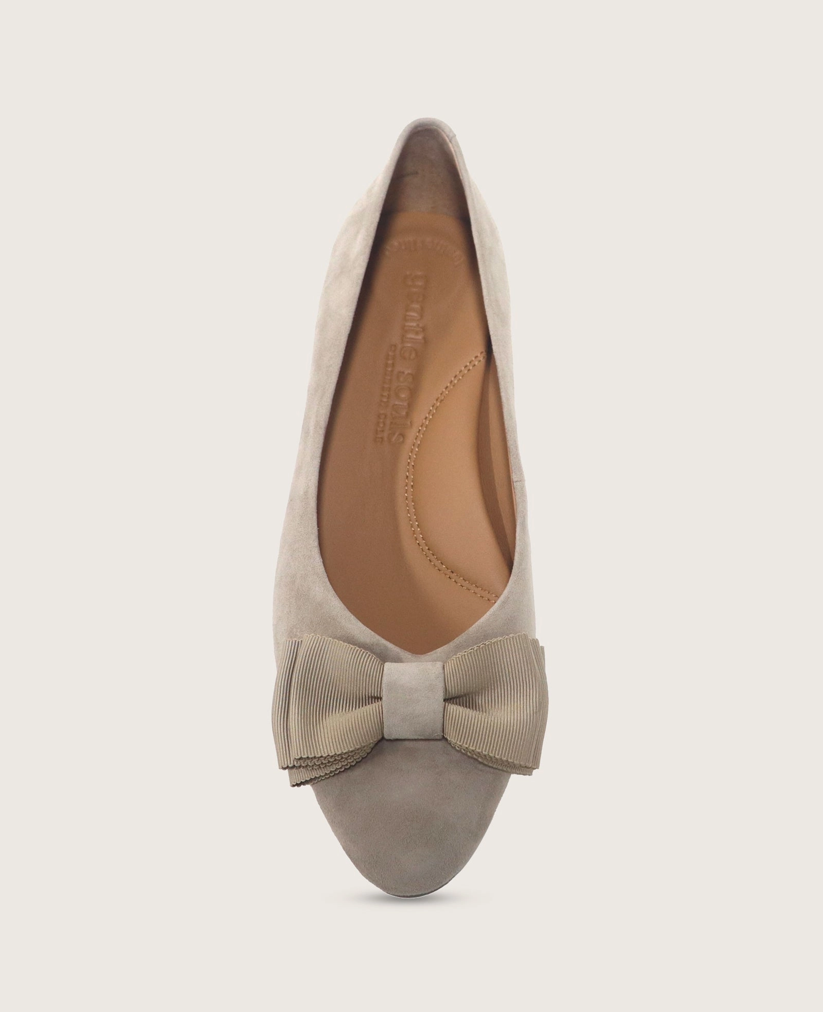 GENTLE SOULS - Atlas Suede Bow Flat Stylish Walk