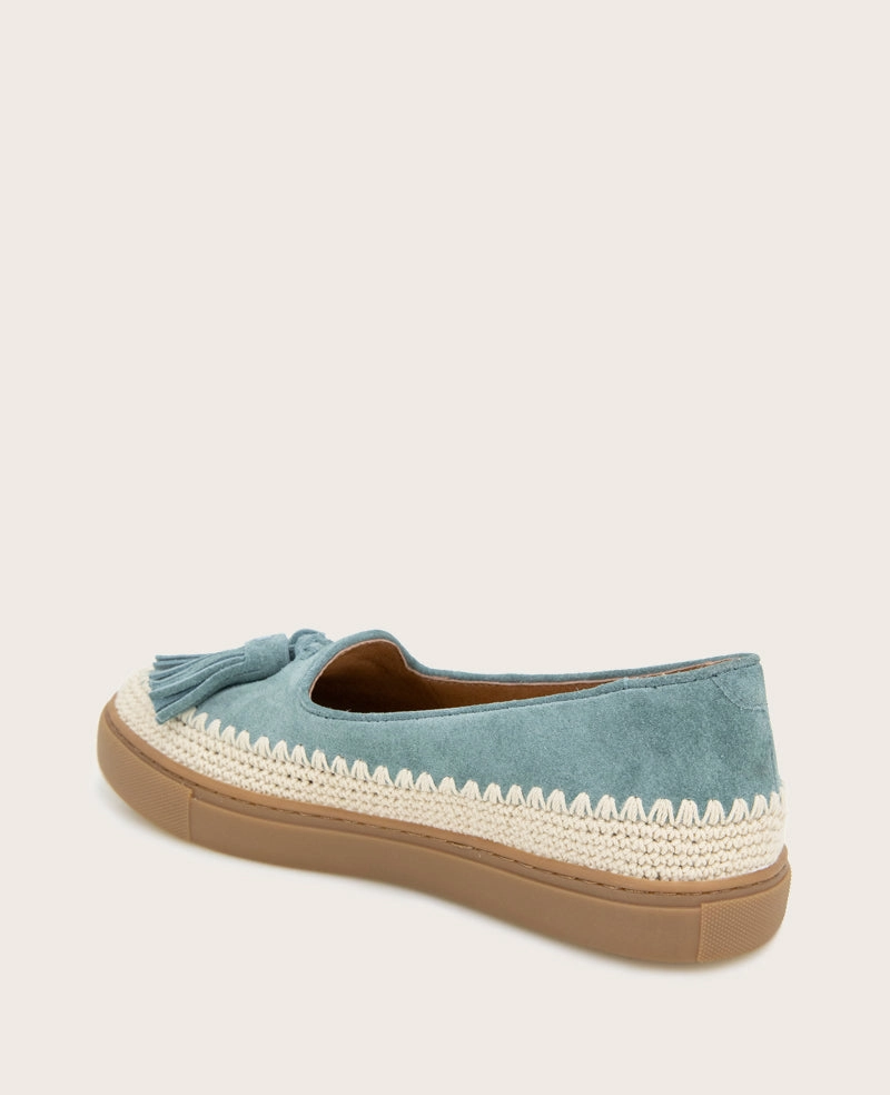 GENTLE SOULS - Citrus Tassel Suede Platform Slip On High Comfort