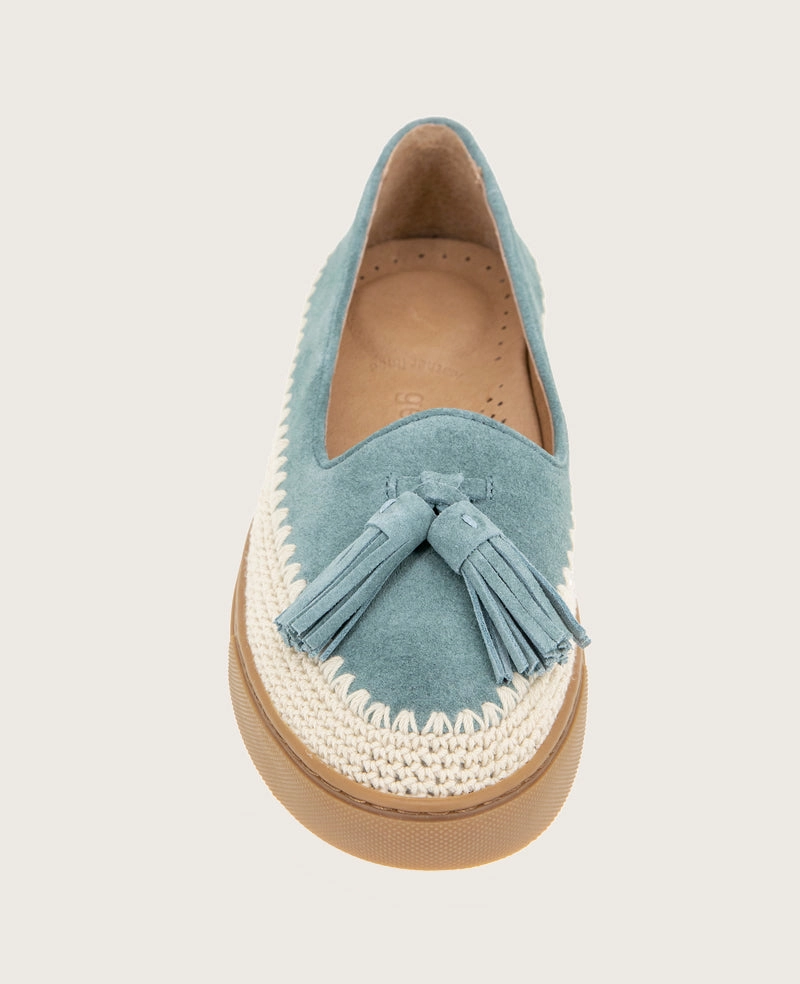 GENTLE SOULS - Citrus Tassel Suede Platform Slip On High Comfort