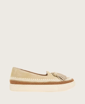 GENTLE SOULS - Citrus Tassel Suede Platform Slip On Travel Smart Design Moisture Wicking Fabric