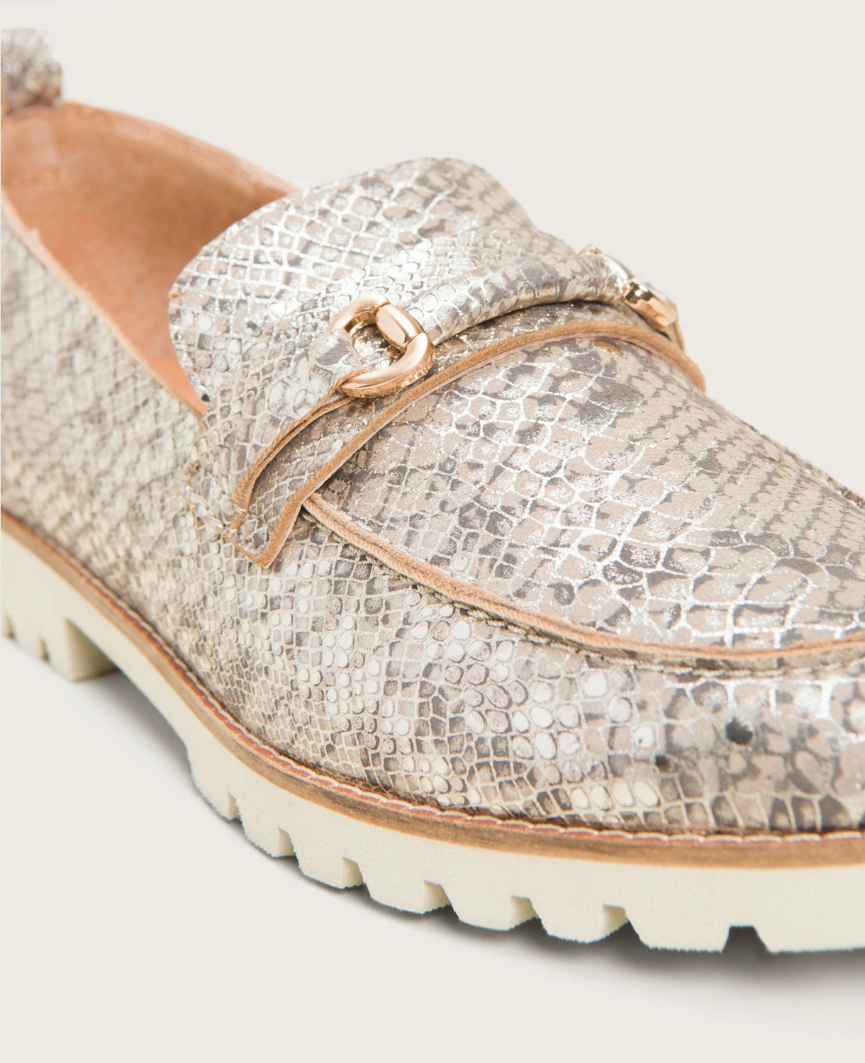GENTLE SOULS - Eugene Leather Lug Bit Loafer Stylish Fit