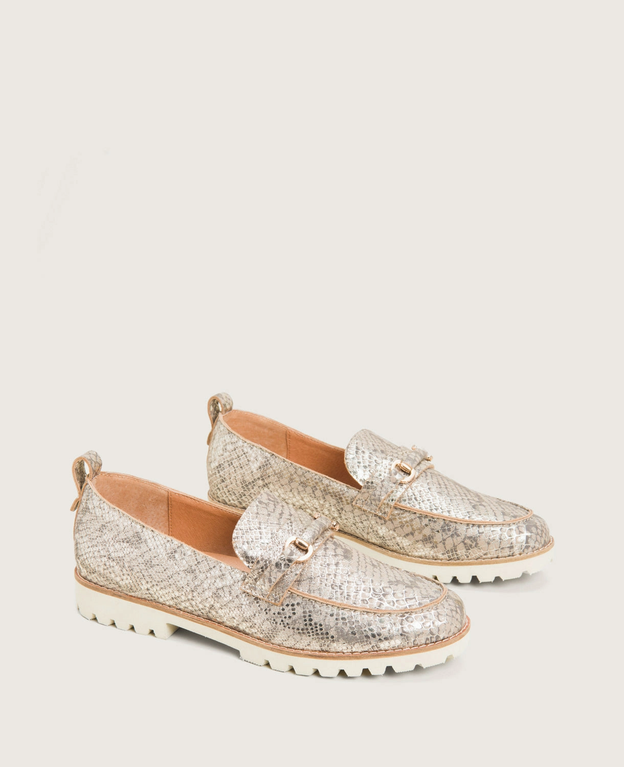 GENTLE SOULS - Eugene Leather Lug Bit Loafer Stylish Fit