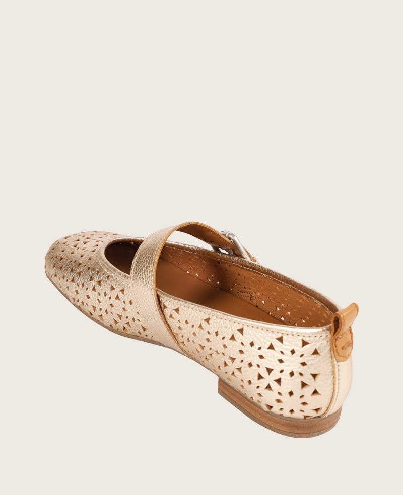 GENTLE SOULS - Karla Perforated Metallic Mary Jane Urban Explorer