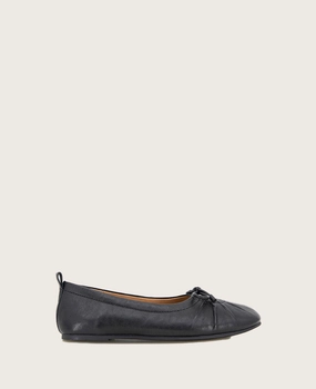 GENTLE SOULS - Marilyn Leather Pleated Ballet Flat Fashion Staple Shoes Style Ready Footwear