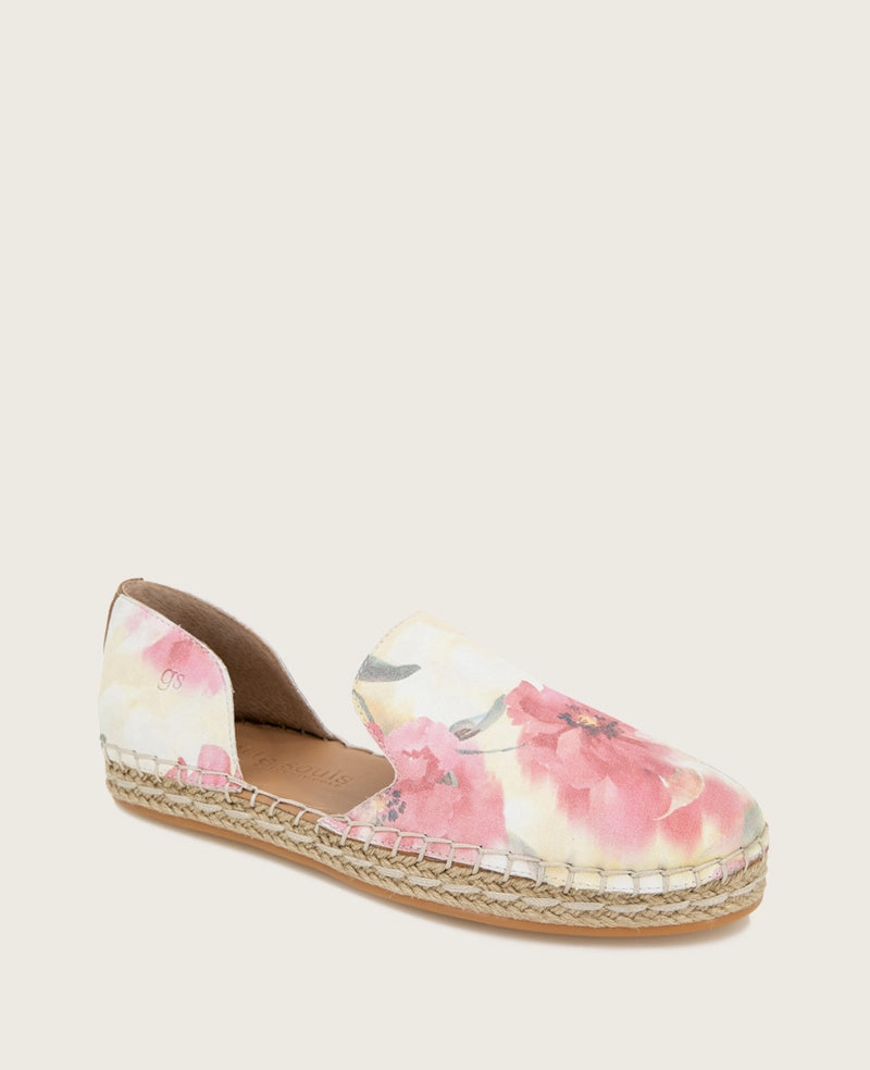 GENTLE SOULS - Seville Suede Floral Espadrille Style Ready