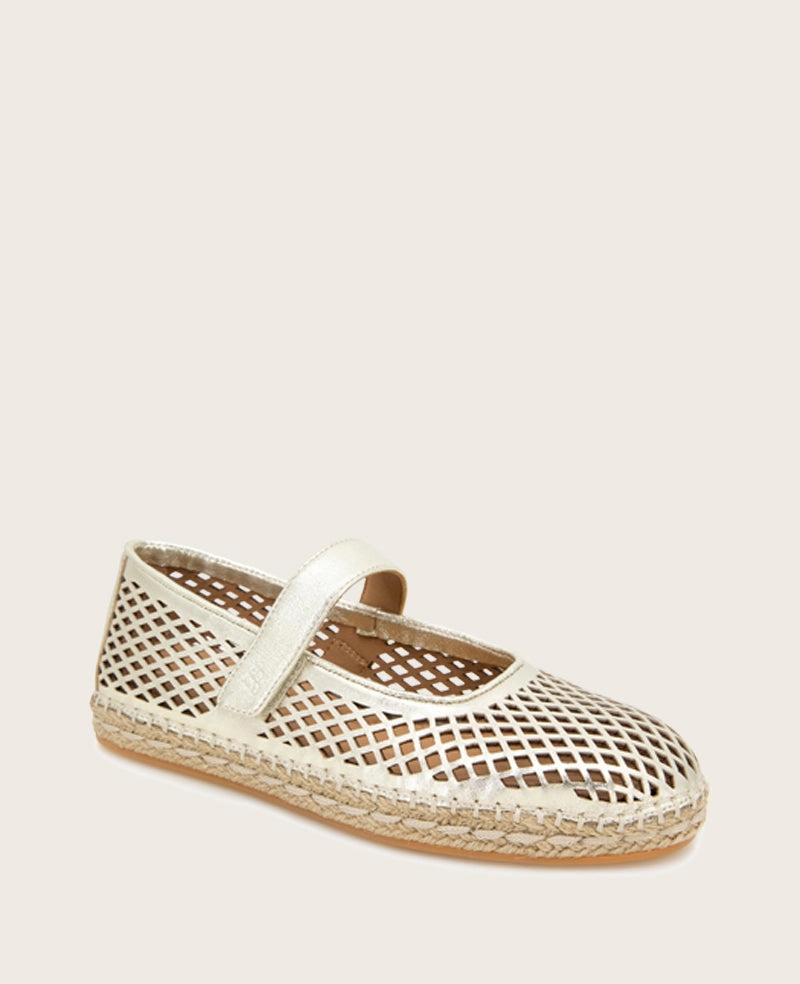 GENTLE SOULS - Sienna Metallic Fish Net Mary Jane Espadrille Relaxed Fit
