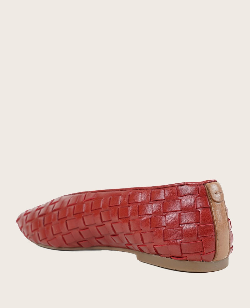 GENTLE SOULS - Willow Woven Leather Flat All-Season Wear