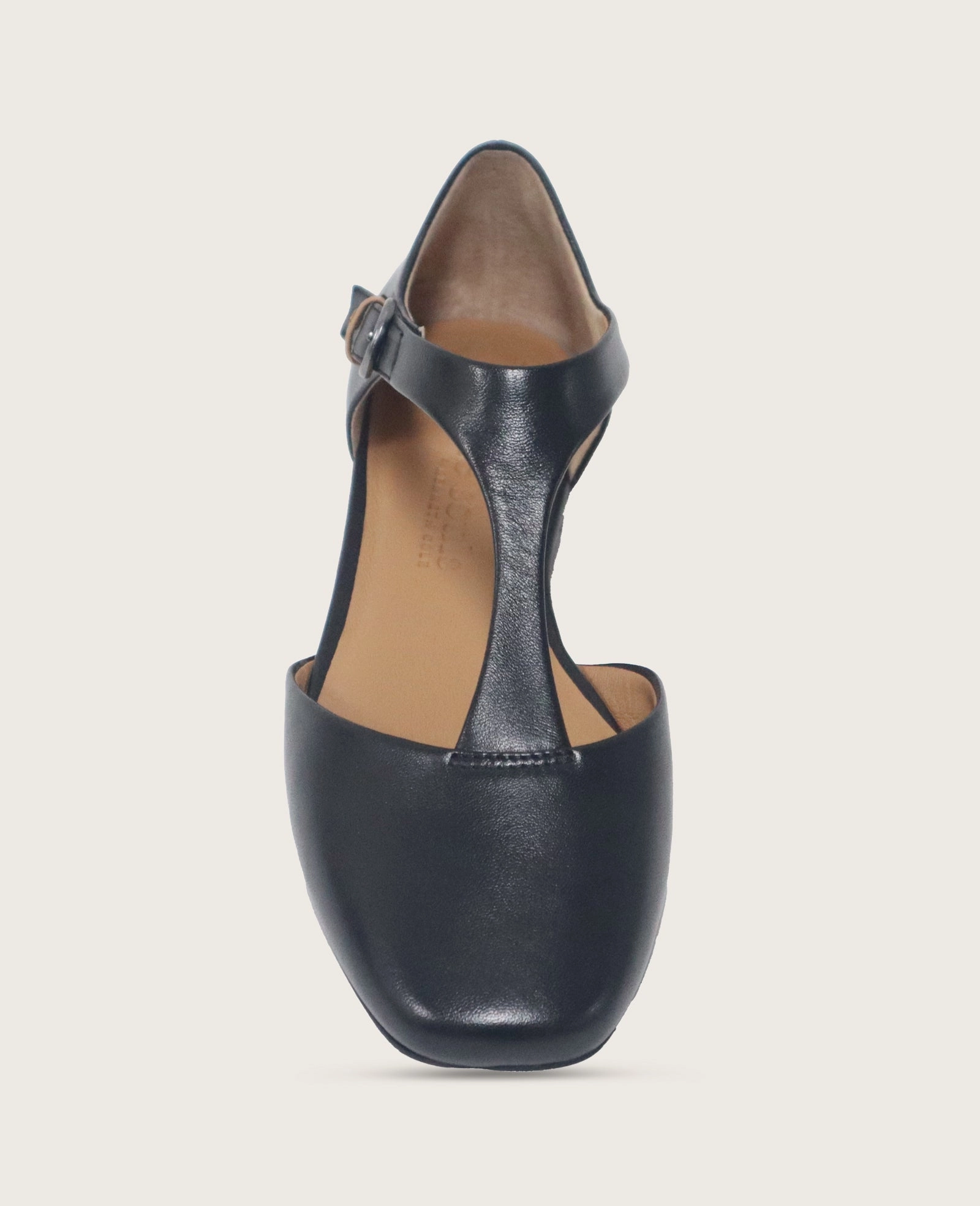 GENTLE SOULS - Wyatt Leather T-Strap Flat Travel Friendly