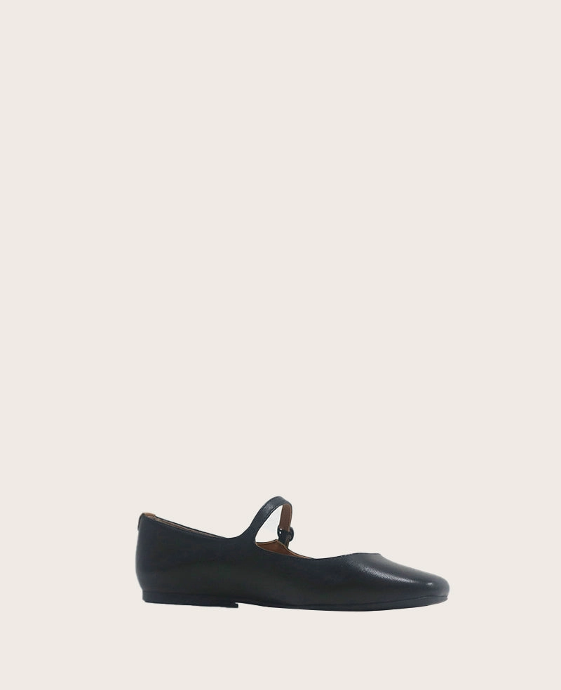 GENTLE SOULS - Wynona Leather Mary Jane Ballet Flat Happy Walk