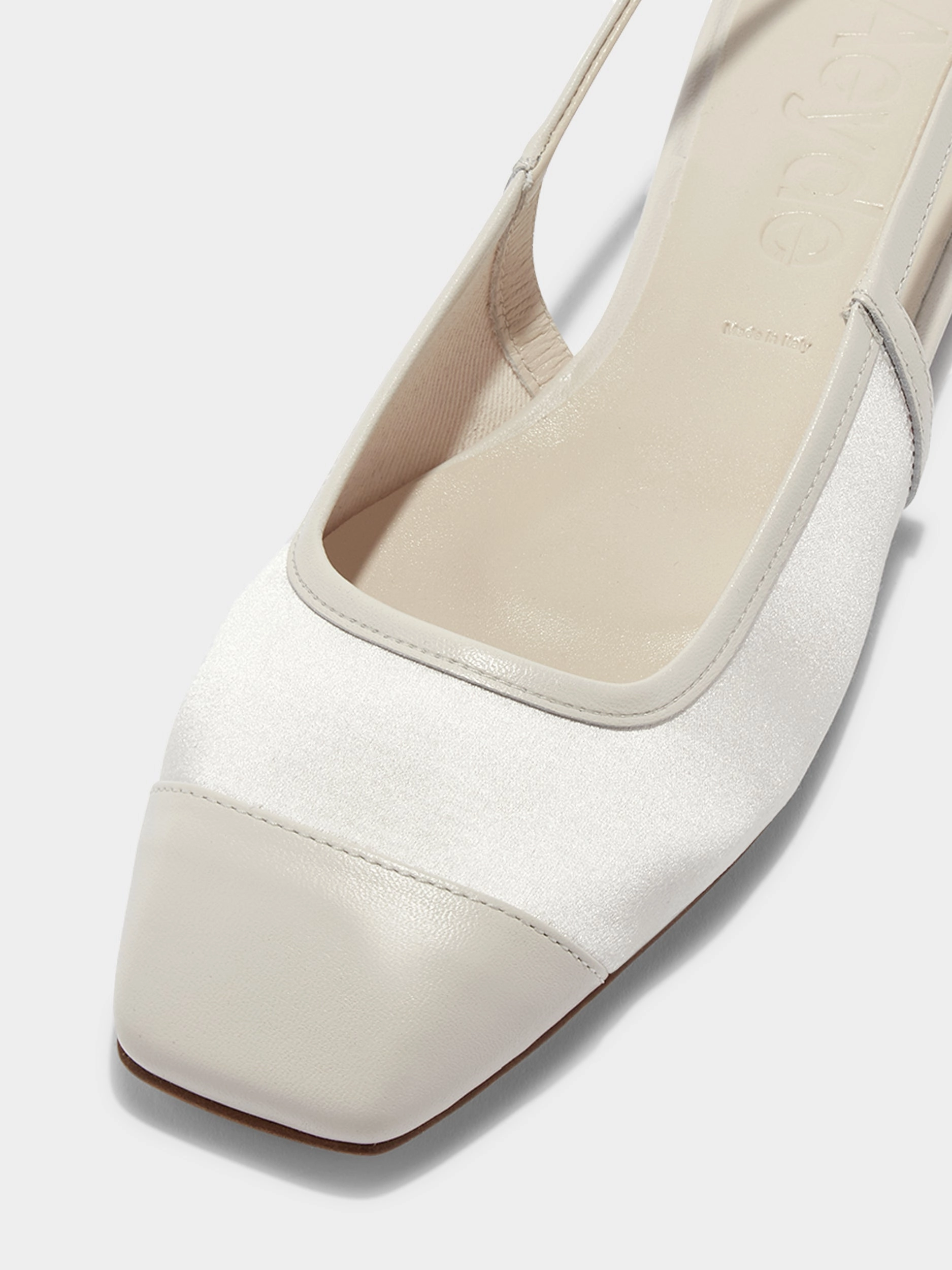Geraldine Satin Toe-Cap Slingback Daylong Comfort