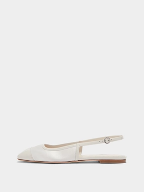 Easy Care Footwear Versatile Fit Geraldine Satin Toe-Cap Slingback