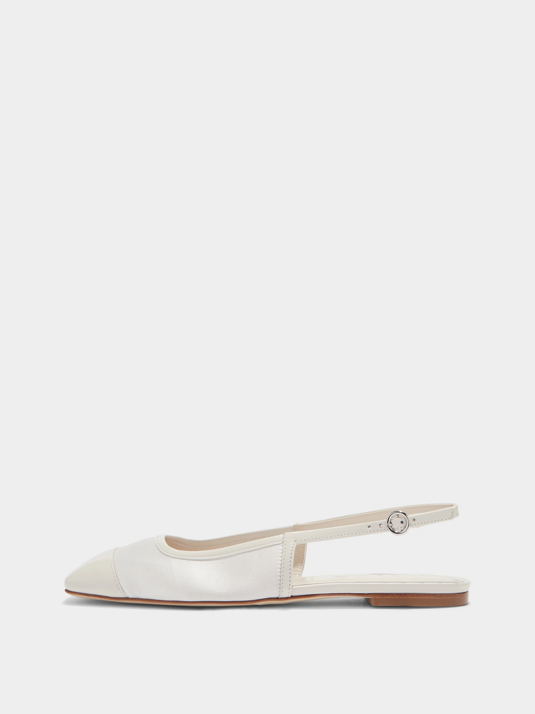 Easy Care Footwear Versatile Fit Geraldine Satin Toe-Cap Slingback