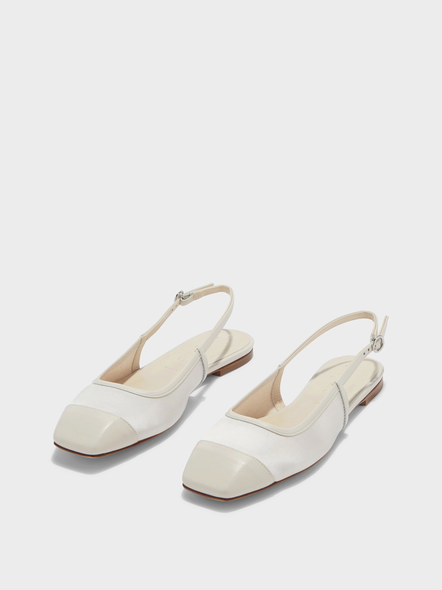 Geraldine Satin Toe-Cap Slingback Daylong Comfort