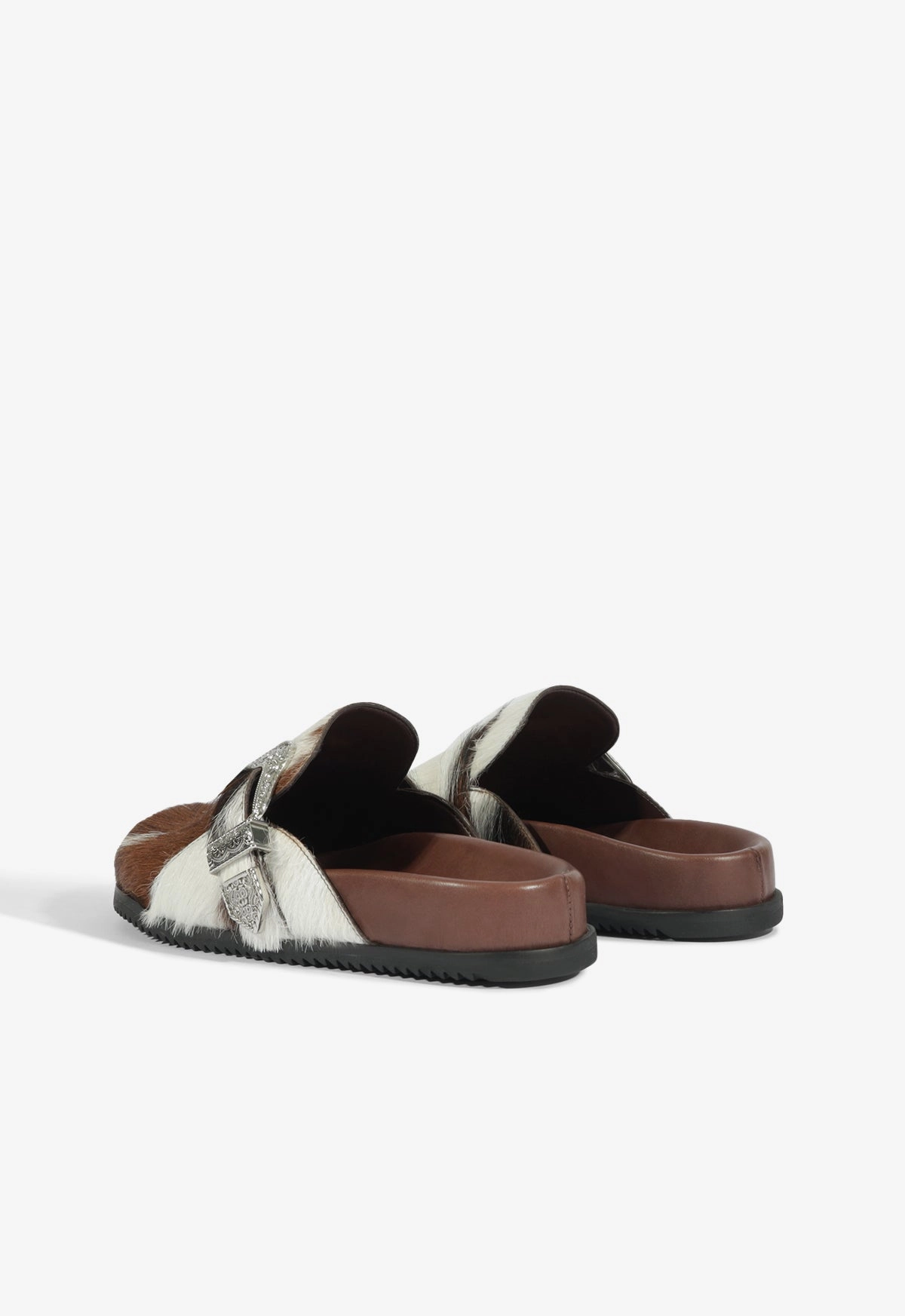 Grace Calf Hair Clog Cozy Feel