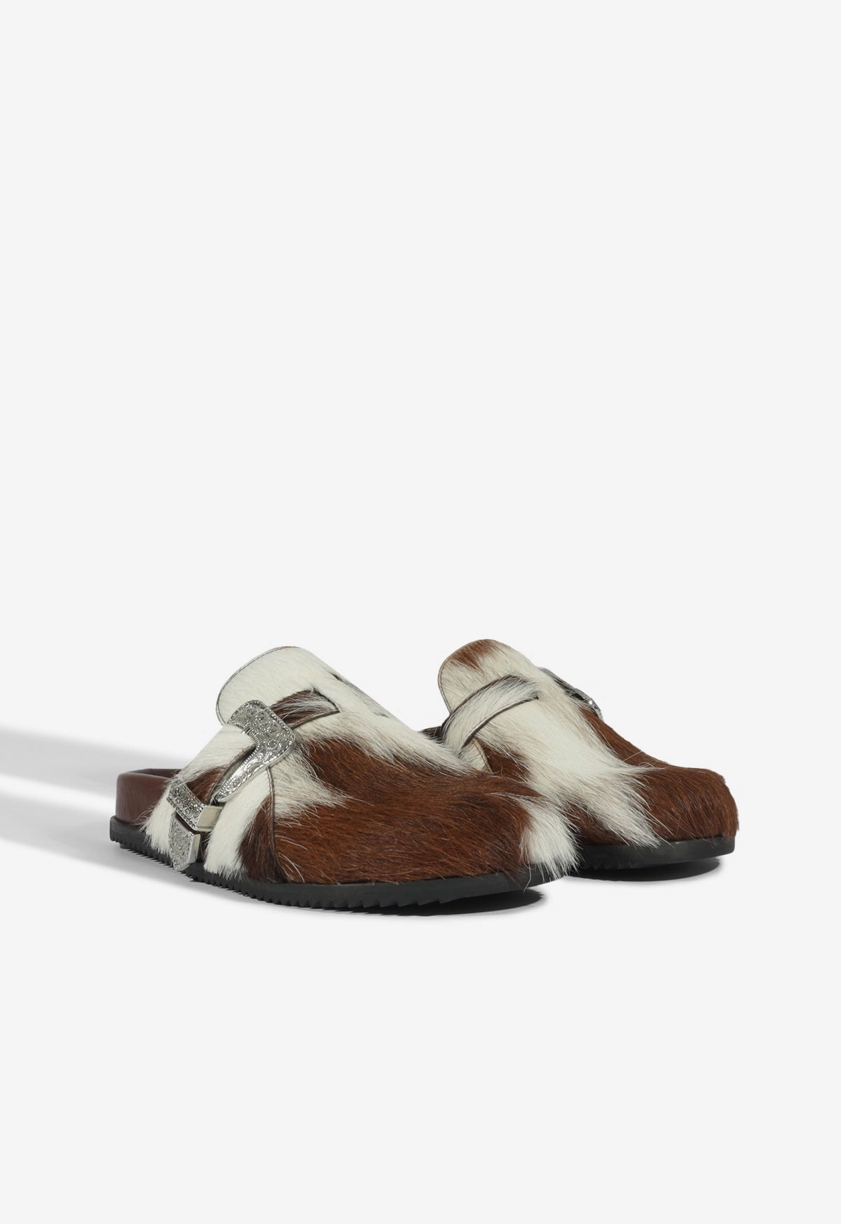 Grace Calf Hair Clog Cozy Feel